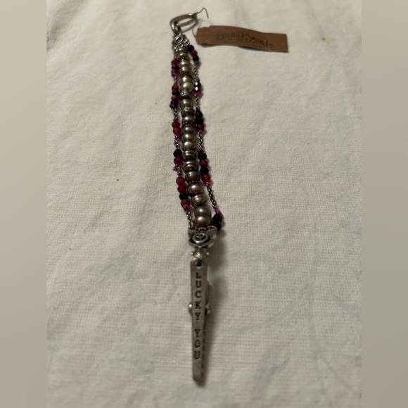 HUGE SALE! VINTAGE LUCKY BRAND FRESHWATER PEARL TOGGLE BRACELET NWT $35 - Picture 1 of 11